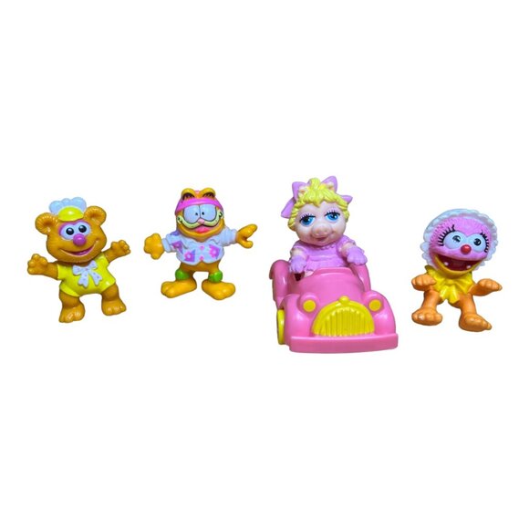 Vintage 1986 McDonald's Muppet Babies Garfield Action Figures Set of 4 - Picture 6 of 6